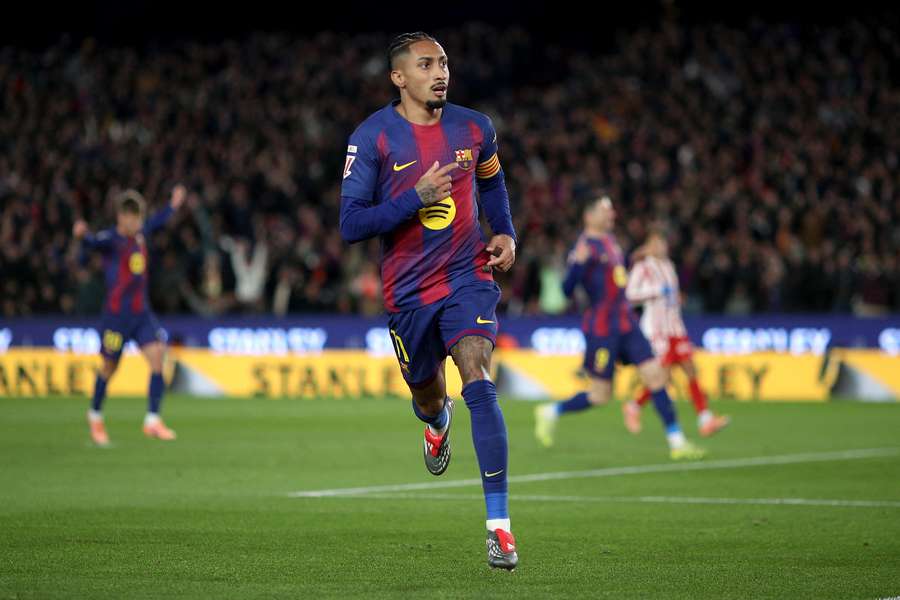 Raphinha recolocou o Barcelona no jogo rapidamente