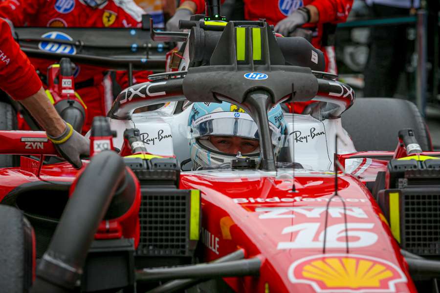 Charles Leclerc sulla Ferrari Charles Leclerc sulla Ferrari
