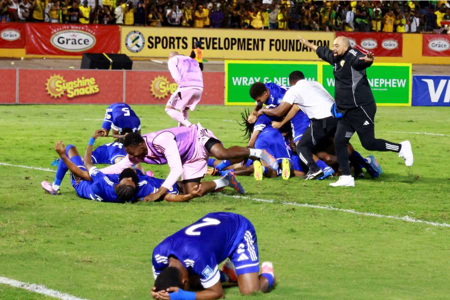 Curacao players celebrate qualifying for maiden World Cup