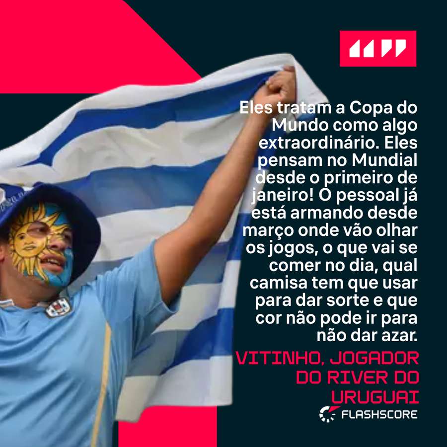 Vitinho falando sobre a torcida uruguaia Vitinho falando sobre a torcida uruguaia