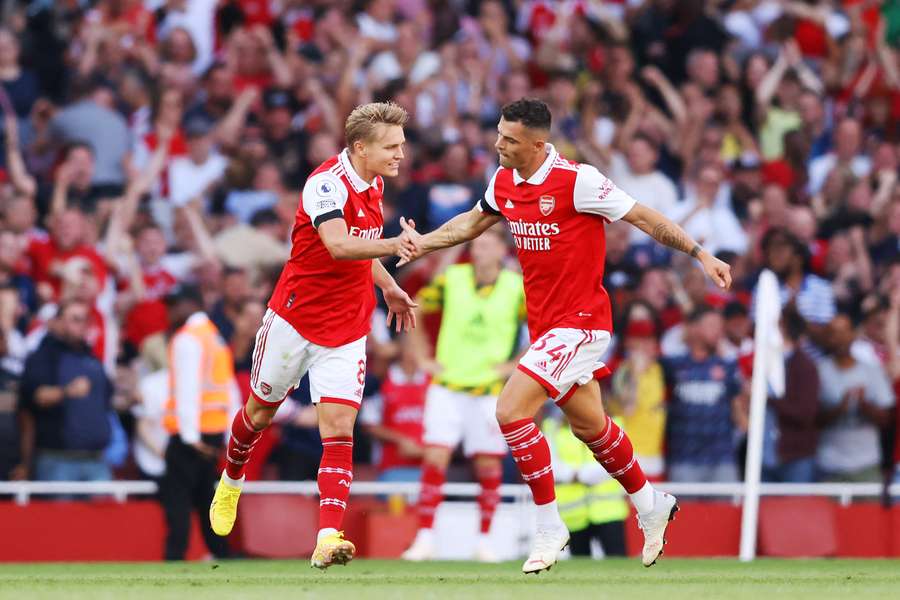 Martin Odegaard, left, has three goals in his last two games