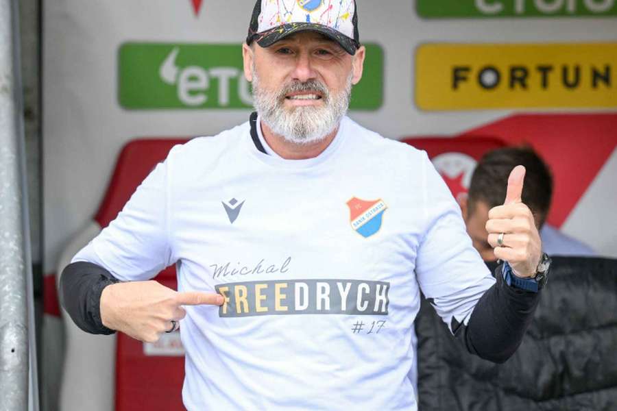 Trenér Baníku Pavel Hapal.