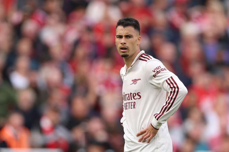 Arsenal's Gabriel Martinelli during the match against Liverpool Arsenal's Gabriel Martinelli during the match against Liverpool