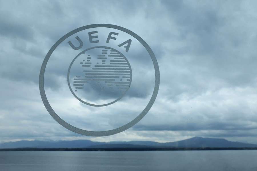General view of the UEFA logo