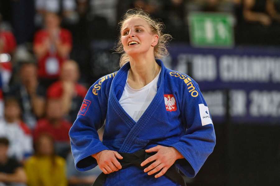 Angelika Szymańska z brązowym medalem w kat. 63 kg podczas mistrzostw Europy w judo