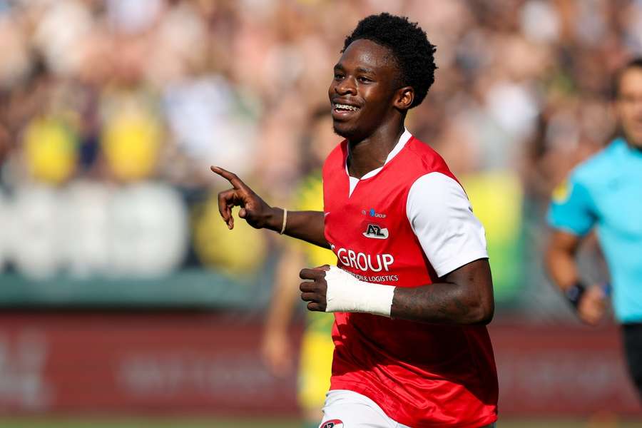 Jayden Addai is gedeeld topschutter van de KKD met zes treffers