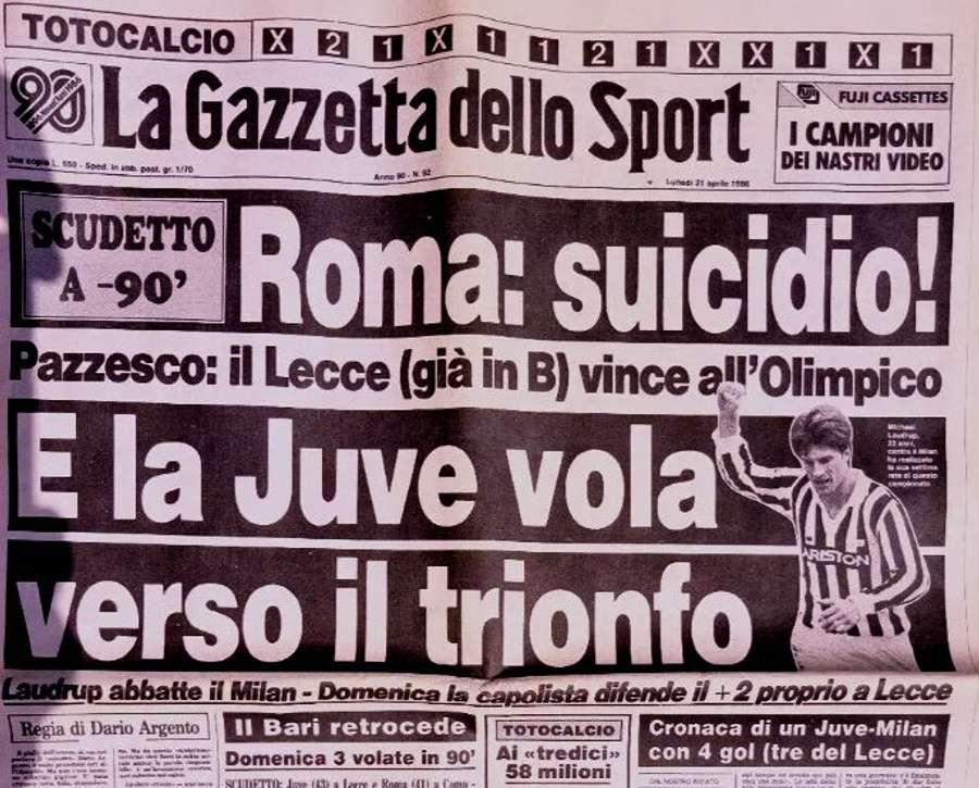 Ediția de luni a cotidianului Gazzetta