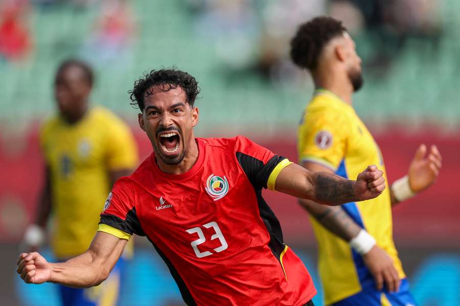 Diogo Calila célébrant le but de la victoire ce dimanche.