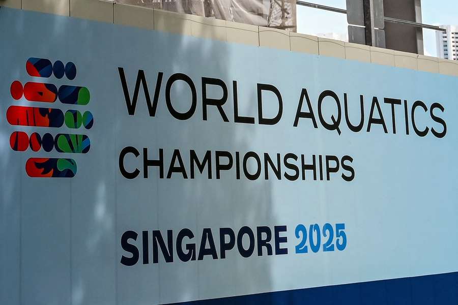 Das Logo der World Aquatics Championships 2025.
