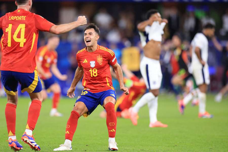 Martín Zubimendi, tras la victoria de España en la final de la Eurocopa ante Inglaterra