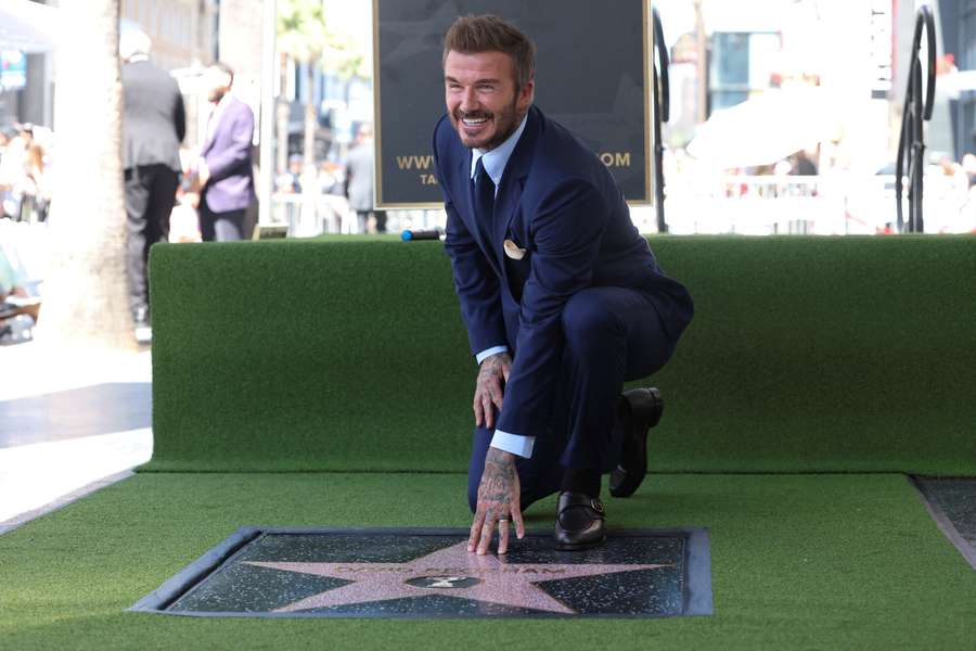 Gwiazda Beckhama znalazła się w Alei Sław w Hollywood Gwiazda Beckhama znalazła się w Alei Sław w Hollywood