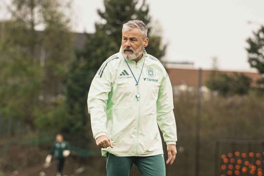 Trenér Sigmy Olomouc Pavel Hapal.