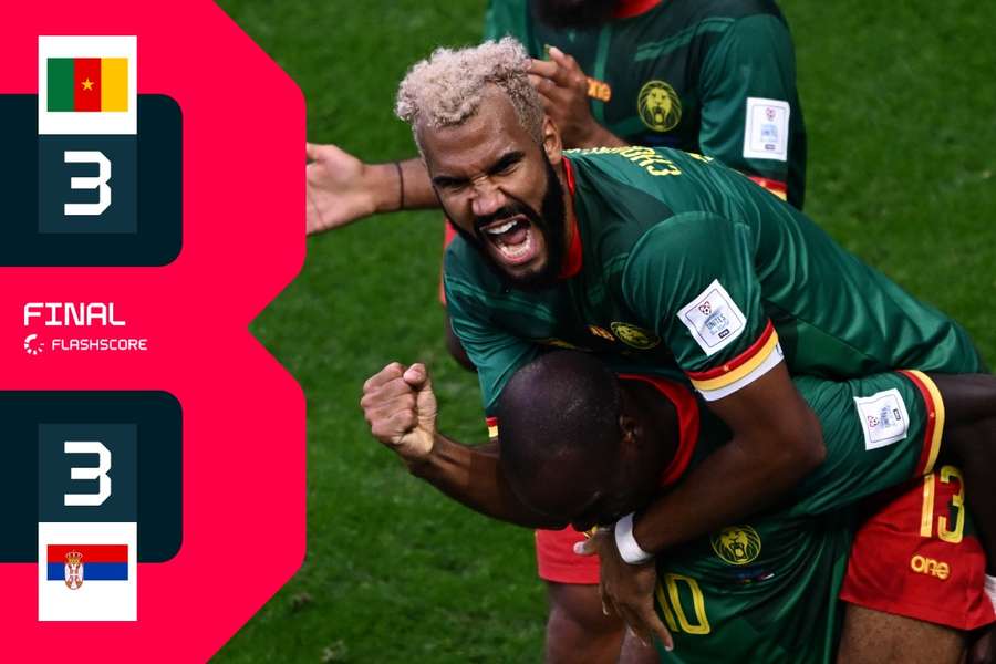 Camerun - Serbia 3-3, într-un meci spectaculos din grupa G