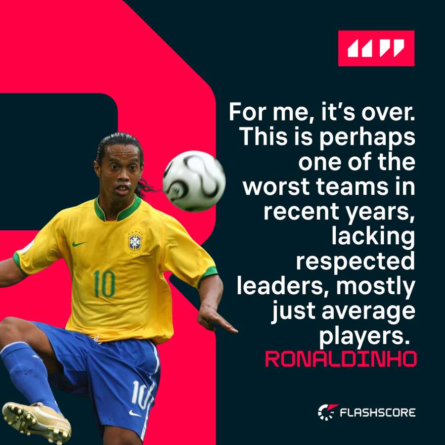 Ronaldinho's statement on Instagram