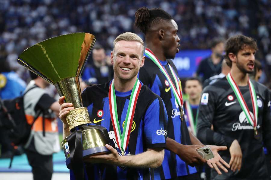 Davy Klaassen won afgelopen seizoen de Scudetto met Inter