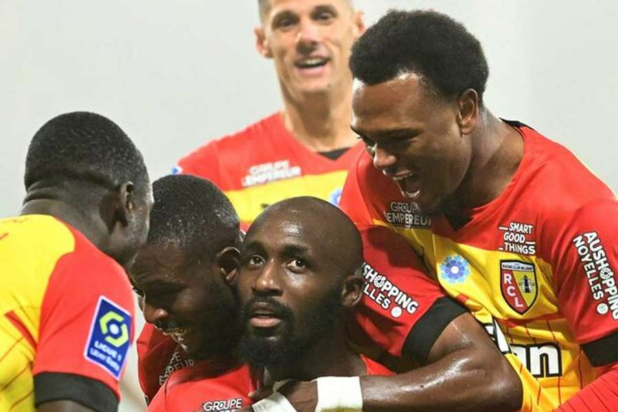 Fofana celebrating the match winner Fofana celebrating the match winner