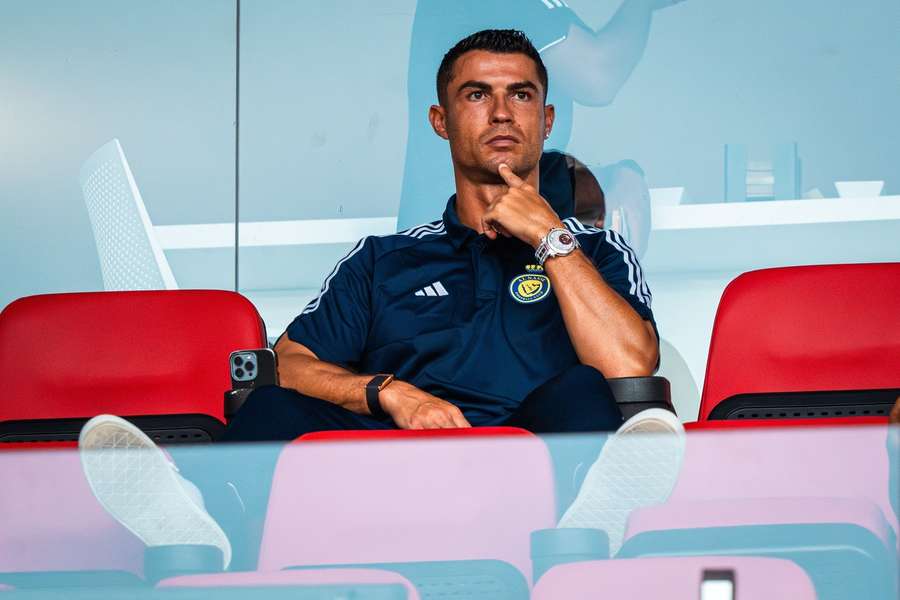 Cristiano Ronaldo, del Al Nassr, durante el partido amistoso entre la UD Almería y el Al-Nassr.