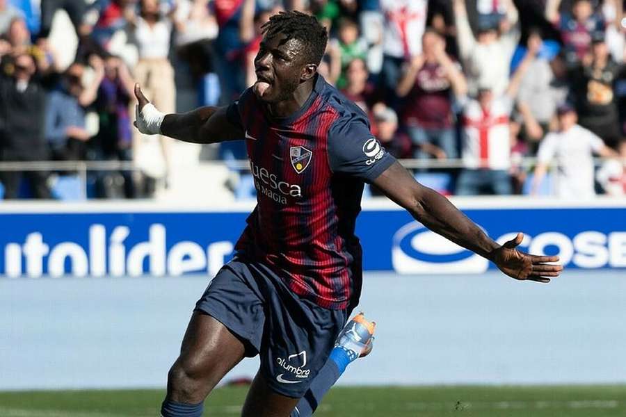 Samuel Obeng esteve no Huesca nas duas últimas épocas