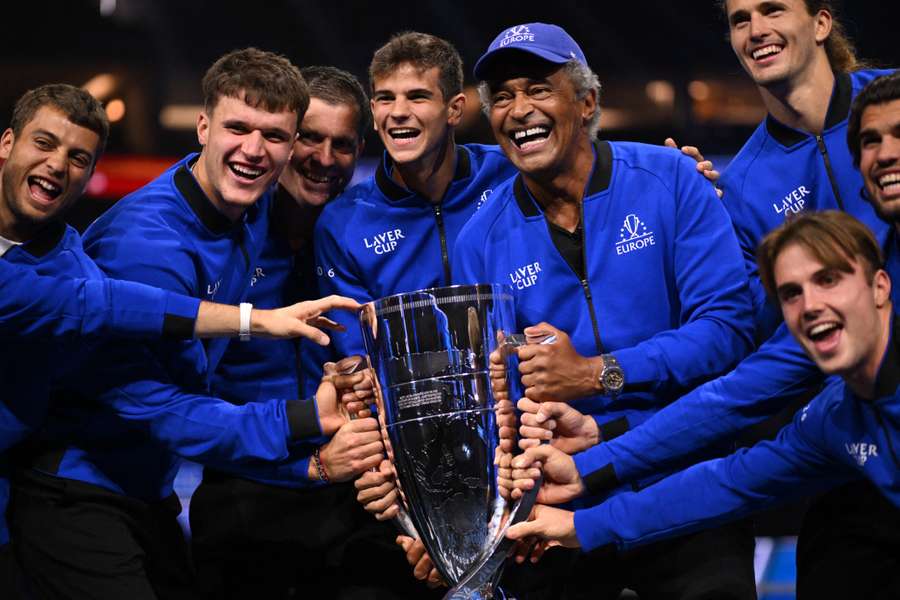 Team Europe celebrate Team Europe celebrate