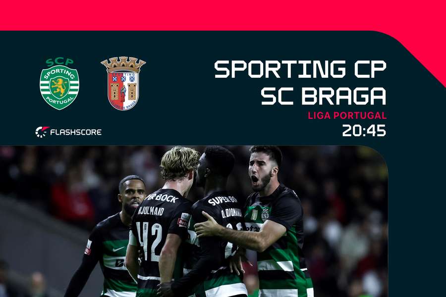 Sporting recebe SC Braga em Alvalade