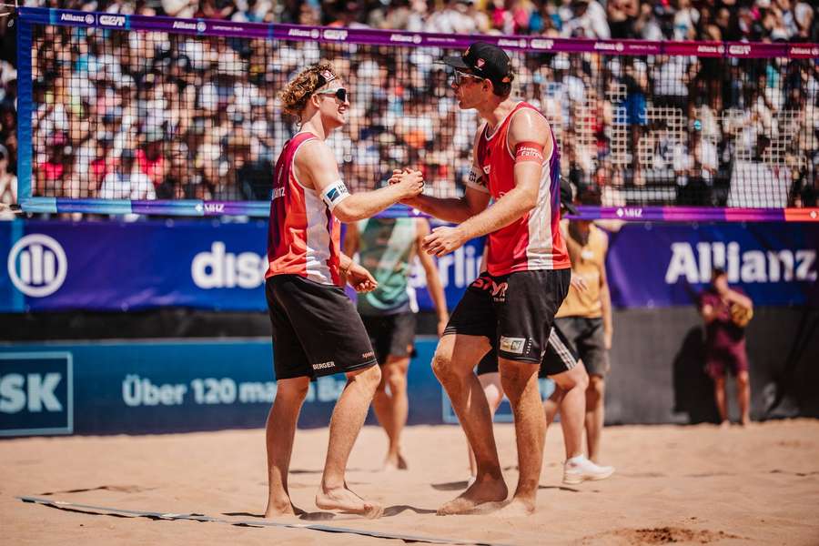 Hammarberg/Berger stehen unter den besten 16 Teams Hammarberg/Berger stehen unter den besten 16 Teams