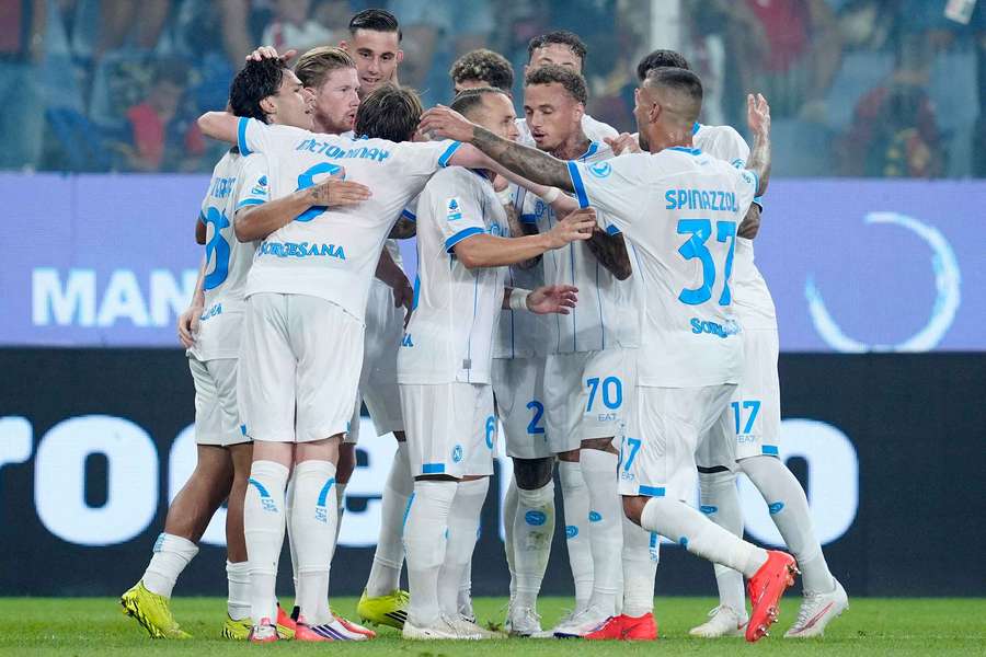 Les Napolitains ce samedi soir. Les Napolitains ce samedi soir.