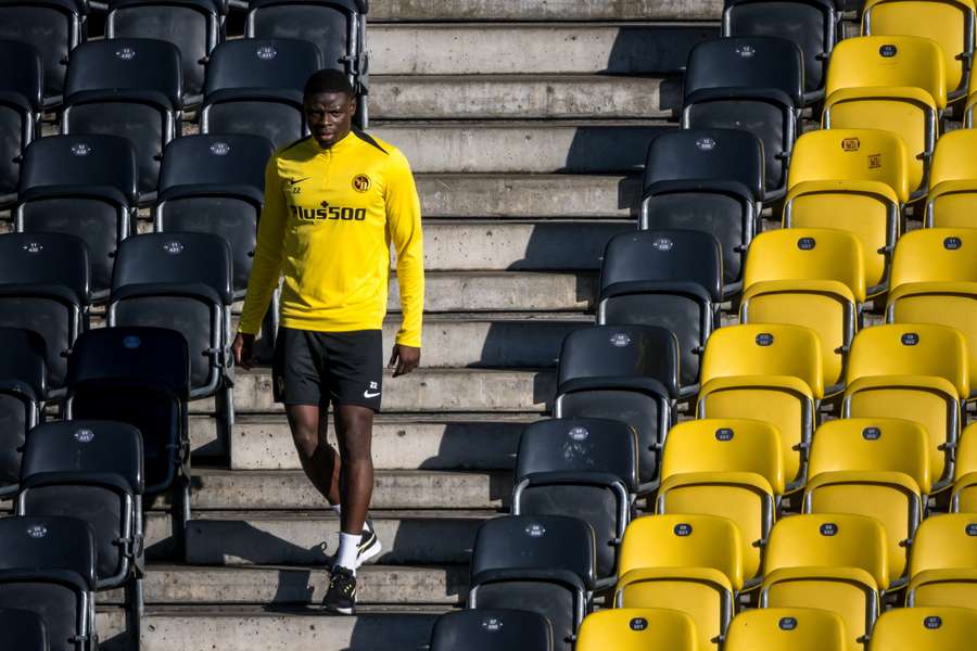 Abdu Conté com as cores do Young Boys Abdu Conté com as cores do Young Boys