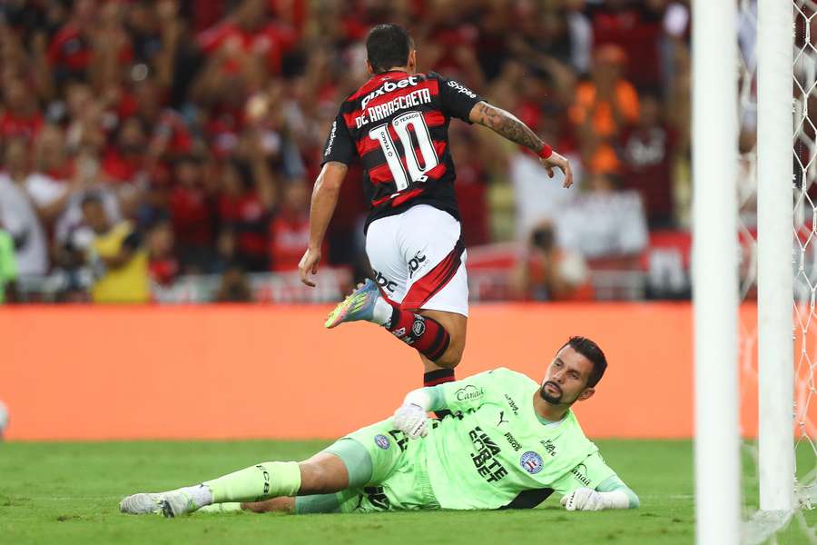 Arrascaeta fez o gol da vitória contra o Bahia Arrascaeta fez o gol da vitória contra o Bahia
