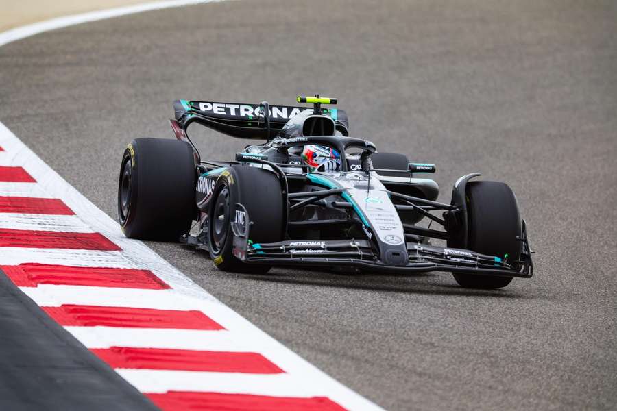 Antonelli in action during testing