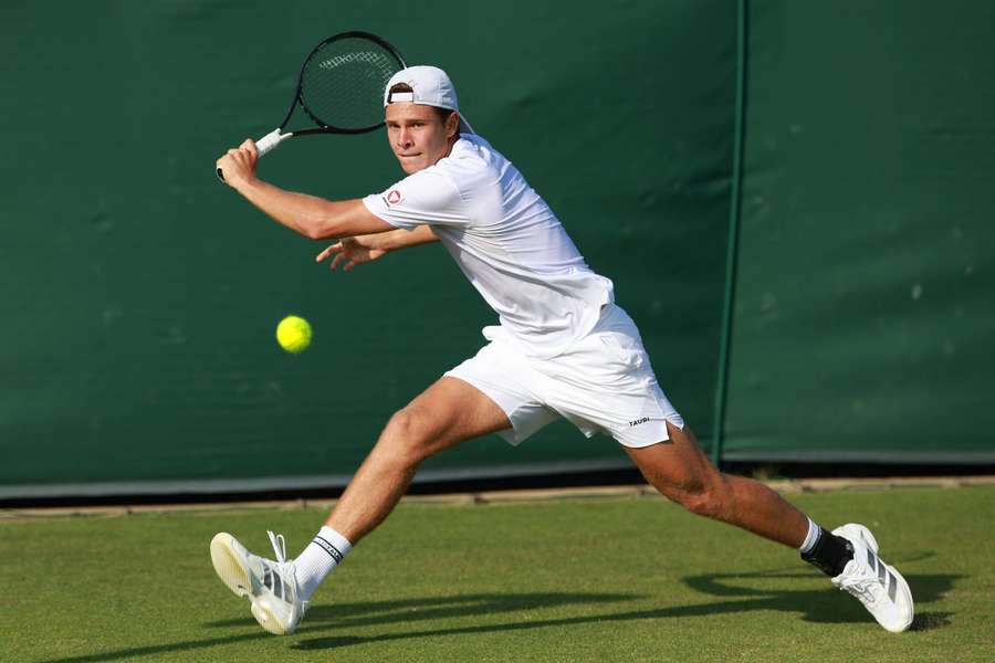 Joel Schwärzler in Wimbledon Joel Schwärzler in Wimbledon