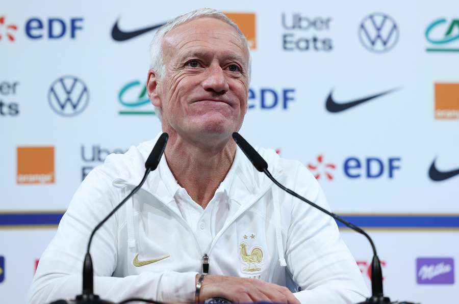 Didier Deschamps ce lundi en conférence de presse.