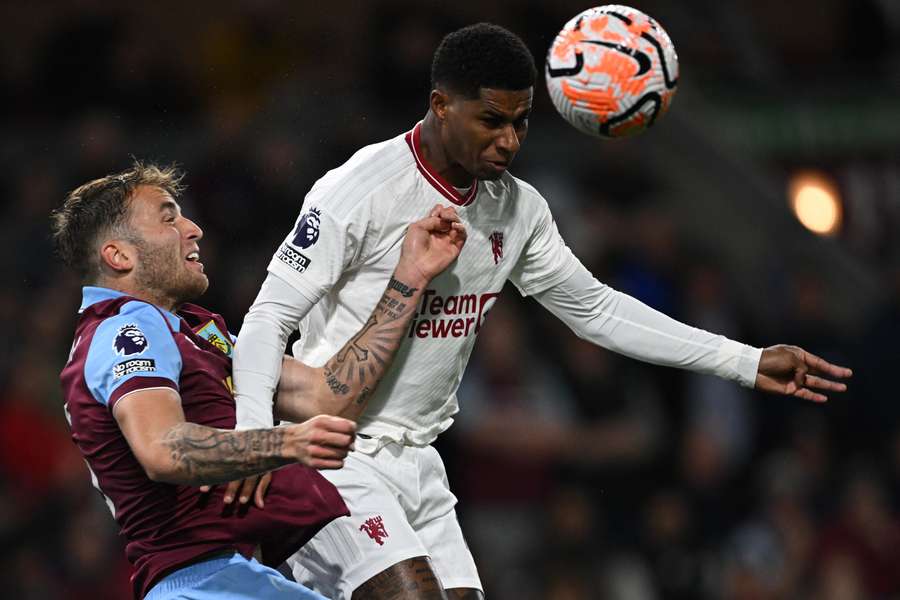 Rashford face à Burnley.