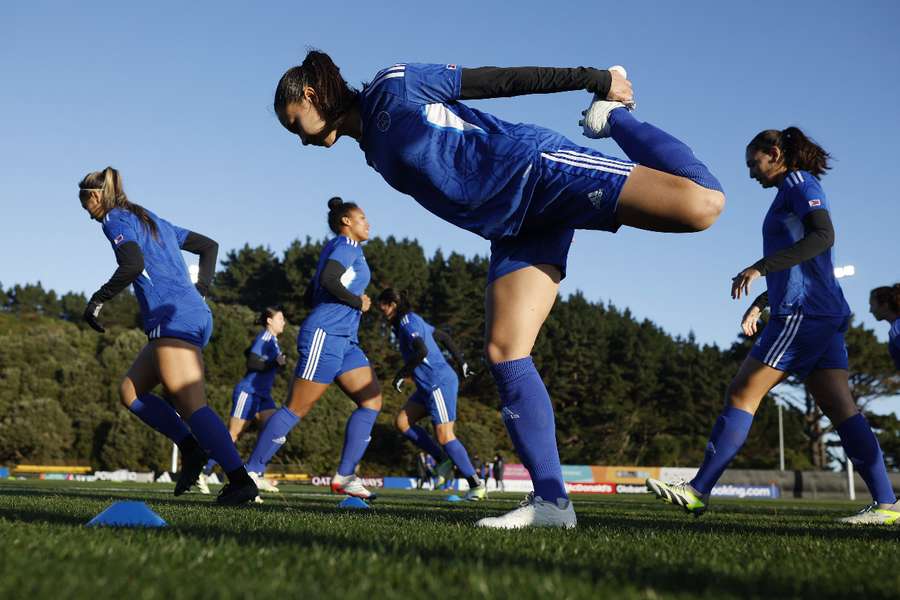 Philippines players in training