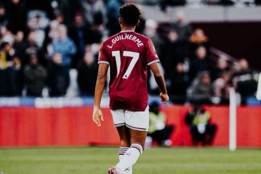 Luís Guilherme despediu-se do West Ham nas redes sociais