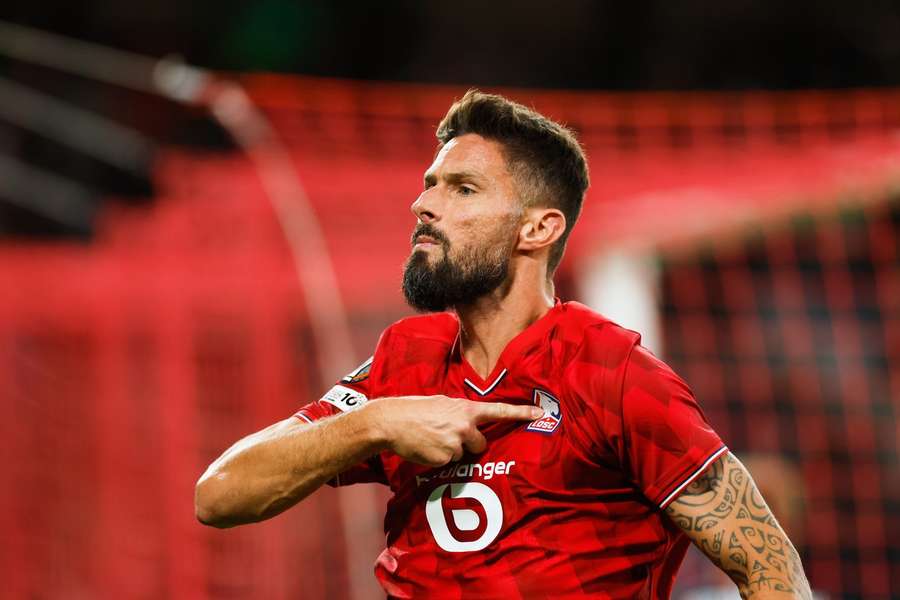 Giroud celebrates his winner