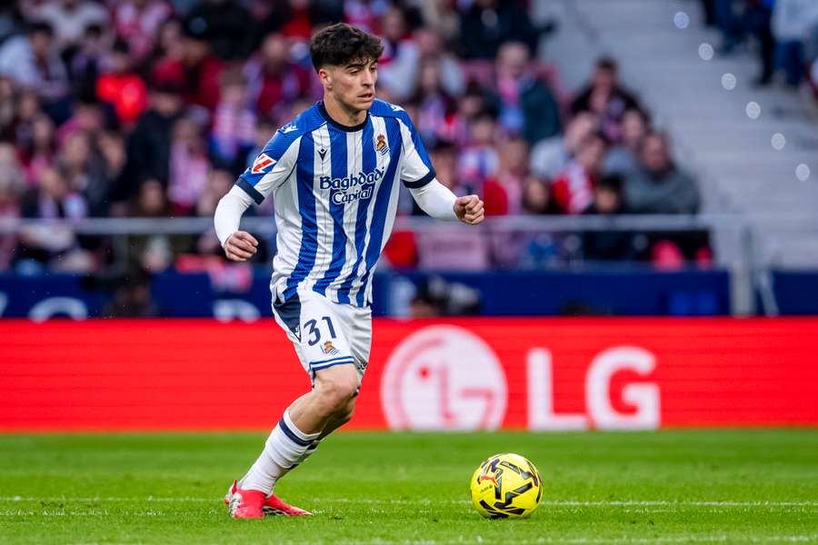 Jon Martín, jugador de la Real Sociedad Jon Martín, jugador de la Real Sociedad