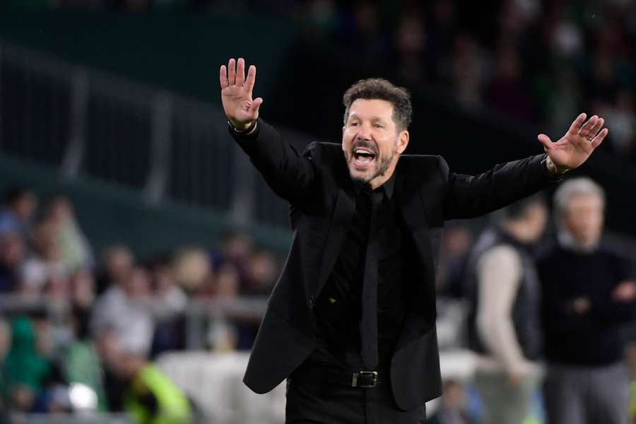 Diego Simeone lors du match face au Betis.