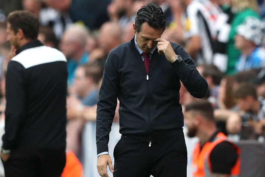 Emery was dejected on the touchline