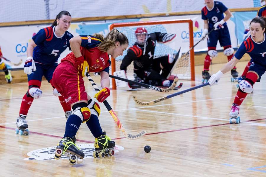 La selección española de hockey patines ha ganado sus tres partidos.