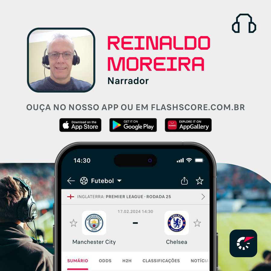 Flashscore transmite clássico inglês com narração ao vivo Flashscore transmite clássico inglês com narração ao vivo