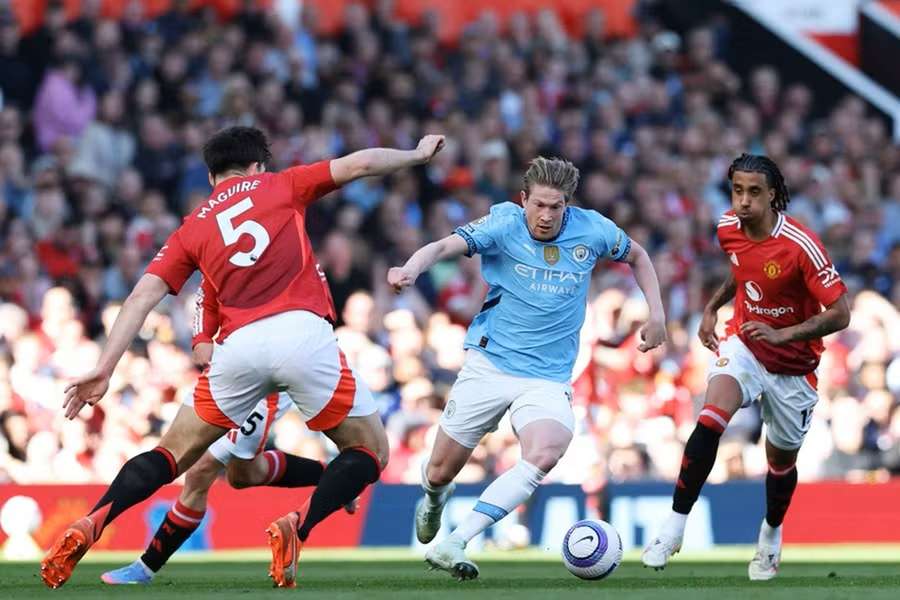 De Bruyne und ManCity mussten sich beim Stadtrivalen mit einem Remis begnügen