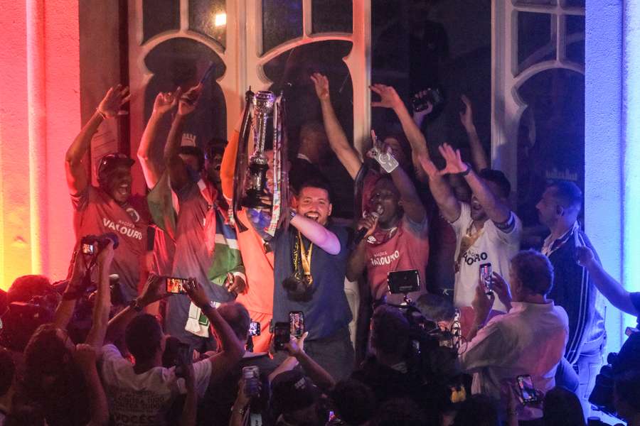 Equipa do Torreense festeja a conquista da Taça de Portugal Equipa do Torreense festeja a conquista da Taça de Portugal