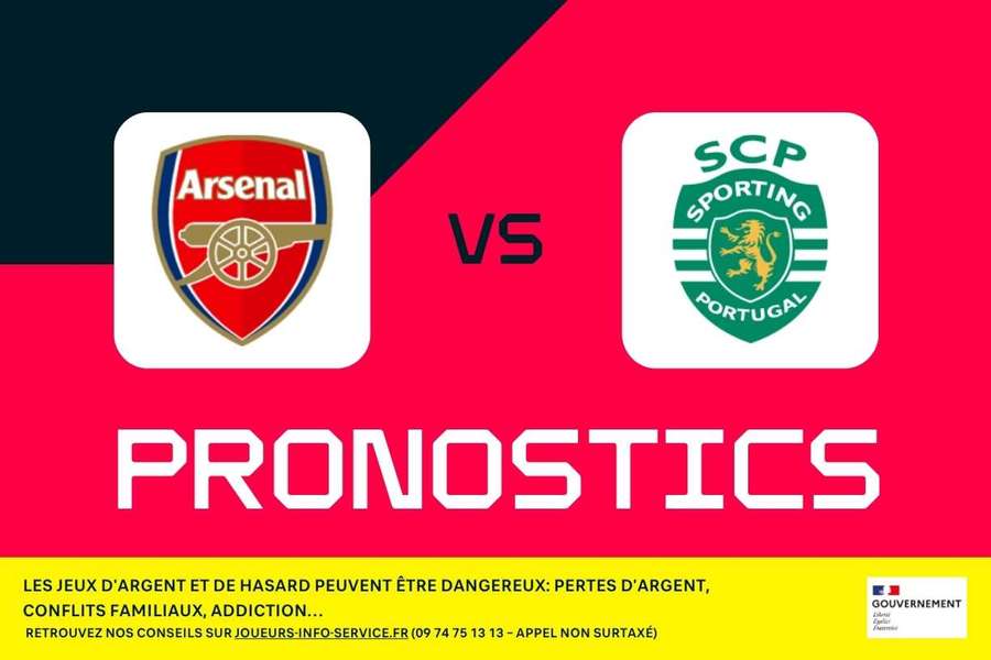Arsenal - Sporting : Pronostics, meilleurs paris et cotes (Ligue des champions)