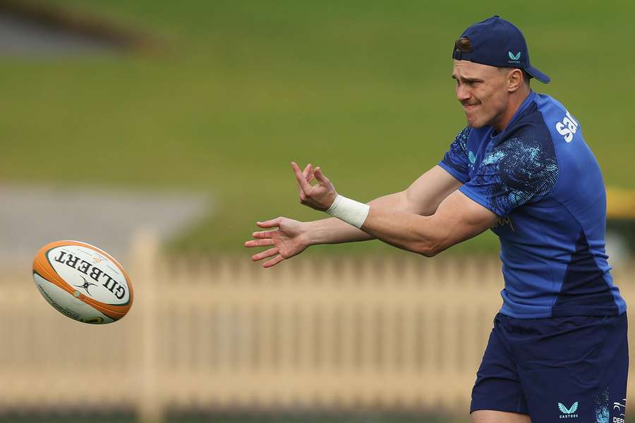Declan Meredith à l'entraînement. Declan Meredith à l'entraînement.