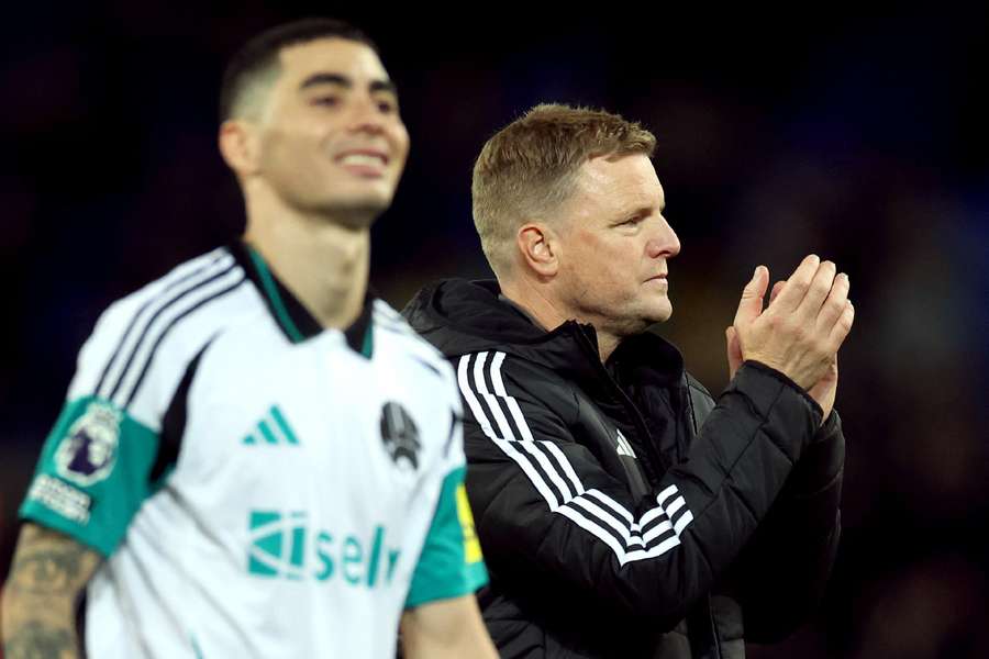 Eddie Howe gave his appreciation to the away support at Goodison Park