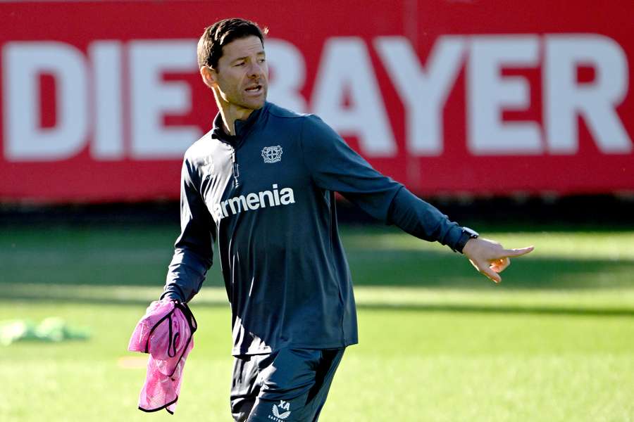 Xabi Alonso à l'entraînement.