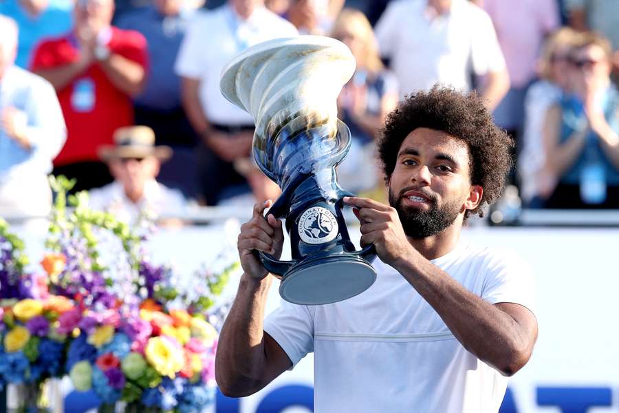Arthur Fils celebrates Cincinnati Open title Arthur Fils celebrates Cincinnati Open title