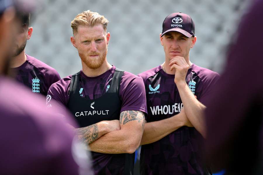 Stokes (L) alongside teammate Brook