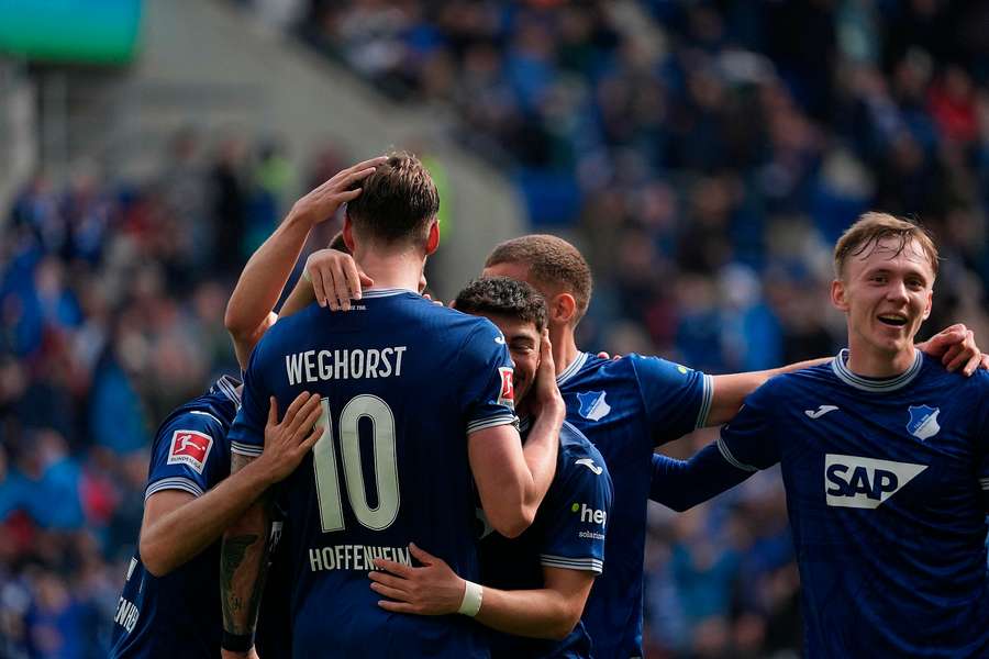Wout Weghorst maakte de openingstreffer voor Hoffenheim