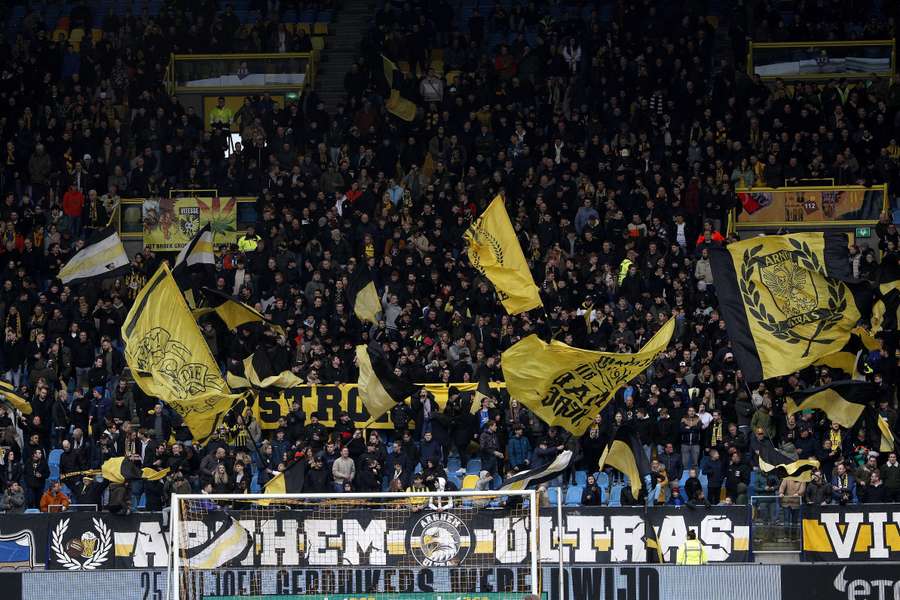 Foto van Vitesse-supporters ter illustratie